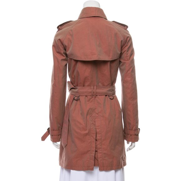 Burberry Antique Rose Iridescent Trench Coat - Picture 2 of 14